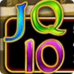 Cartas J, Q y 10, símbolos de valor bajo en Book of Ra