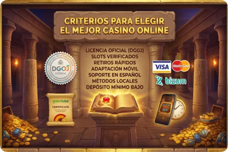 Criterios para elegir el mejor casino online con slots Book of Ra